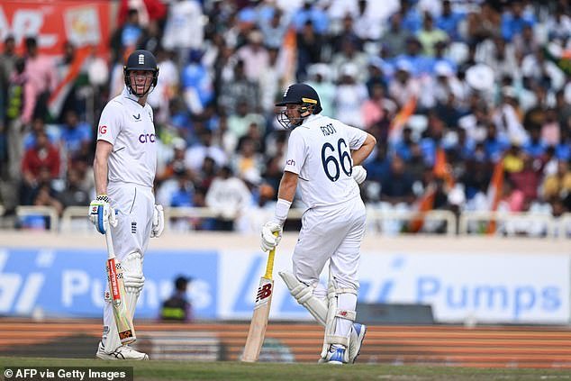 England's Joe Root (right) fell victim to another marginal DRS call during Sunday's game