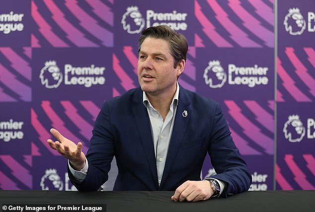 The Premier League (pictured - CEO Richard Masters) revealed that 'legal errors' were made by their independent committee in handing out the original 10-point penalty to the Toffees