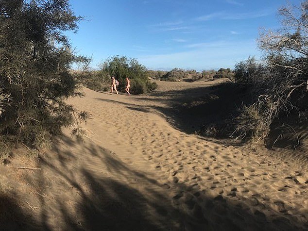 Officials on the Spanish island of Gran Canaria targeted swingers in the sand dunes - probably including a large proportion of Britons