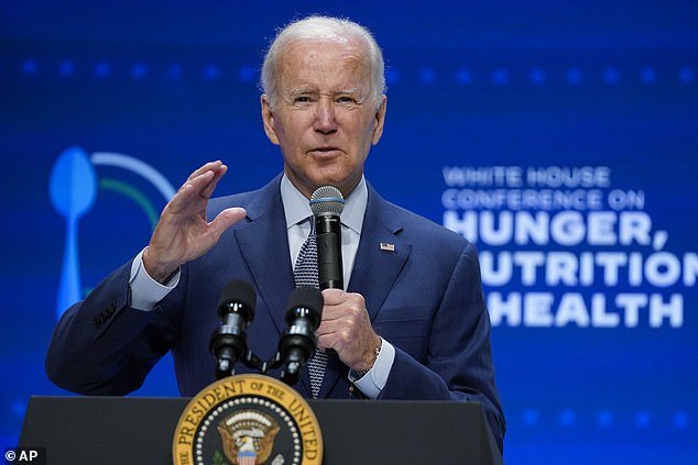 President Biden speaks at the White House Conference on Hunger, Nutrition and Health on September 28, 2022.