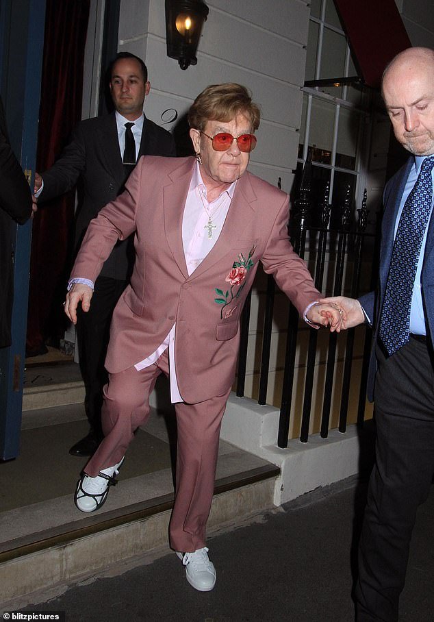 Elton's representatives have been contacted by MailOnline for more information about the injury