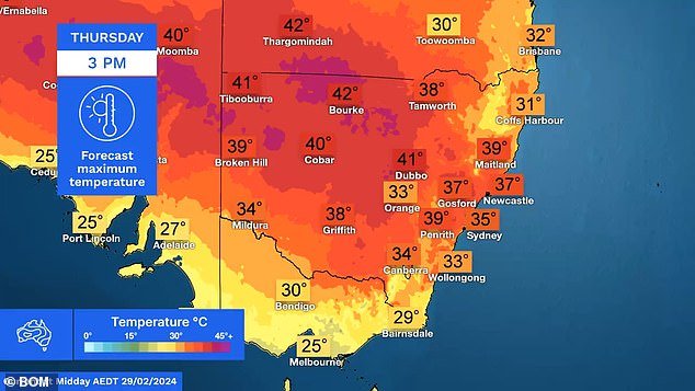 Much of NSW is in the midst of a late summer heatwave