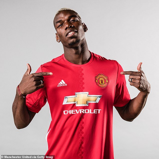 Pogba was once the most expensive player in the world when he signed for Man United for £89 million in 2016