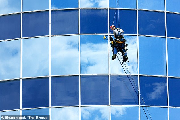 The entrepreneur, Sam, runs a window cleaning business and is now in the top 7 percent of Australian earners, while also having almost $400,000 in savings (stock image)