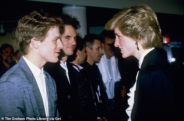 Diana meets Bryan Adams after a pop concert in Vancouver during her 1986 tour of Canada