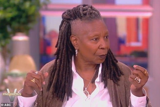 Host Whoopi Godldberg was forced to step in and moderate the sensitive conversation