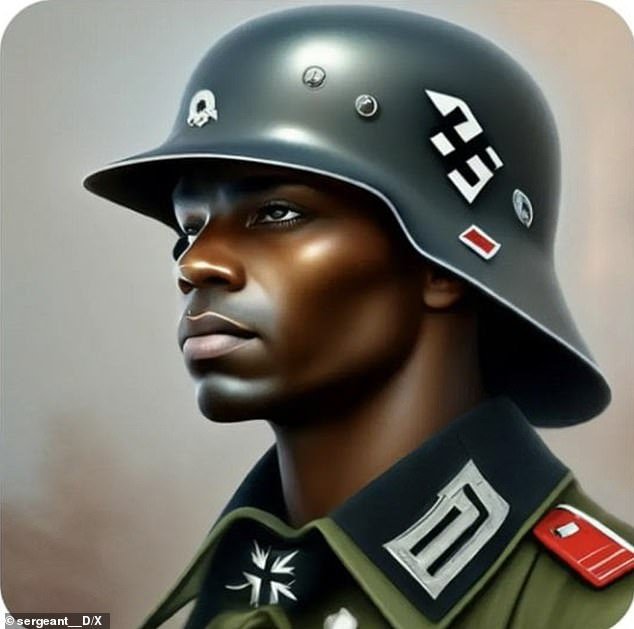 The AI ​​also suggested that black people were part of the German military around World War II