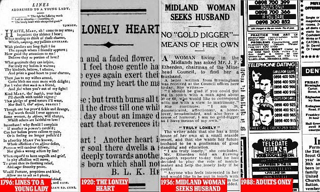 Hilarious newspaper clippings show how people found a match before dating through apps, in the form of love poems, columns about lonely hearts and articles