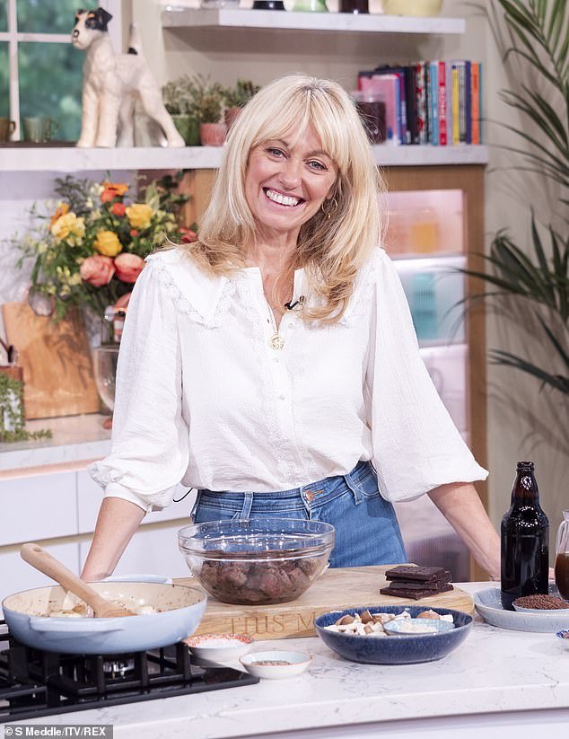The former host enjoyed a girls' night out with Clodagh McKenna, with the chef cooking up a storm for her guests (Clodagh pictured on This Morning in 2021)