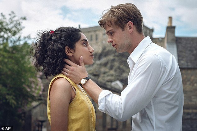 Leo Woodall looks set to become a household name after starring as Dexter Mayhew in the Netflix adaptation of One Day (pictured with co-star Ambika Mod)