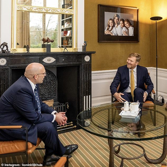 The European king, 56, met with politician Alexander van Hattem at Huis ten Bosch Palace last week
