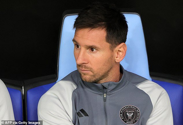 Lionel Messi watches on as Inter Miami falls 3 0 down