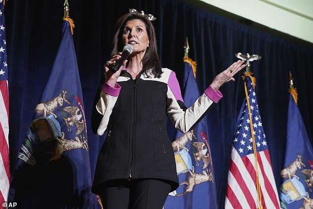 Nikki Haley on Monday portrayed Donald Trump as a giant toddler, saying he turned the Republican Party into his 'box' as he took over the Republican National Committee