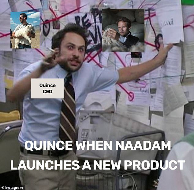 Naadam also created a popular meme featuring a tired-looking Charlie Day from the sitcom Always Sunny In Philadelphia, standing in front of a bulletin board covered in papers.