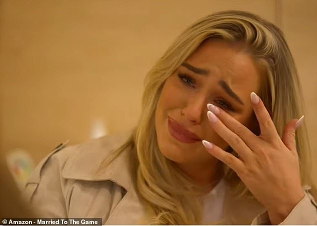 Taylor, 26, the daughter of TV personality Dawn Ward, broke down in tears over the move while starring in new reality TV show, Married To The Game