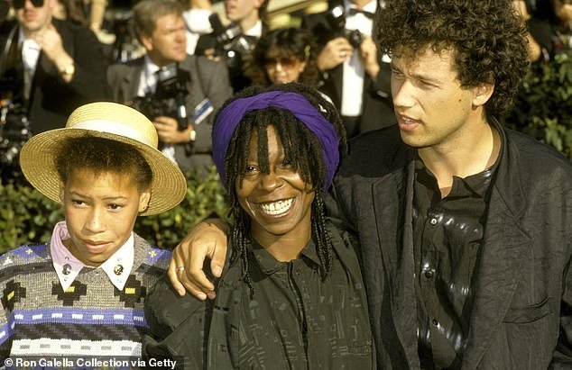 Whoopi, pictured here in 1986, with her daughter Alexandrea and her second husband David Claessen