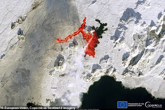 Satellite images from the EU's Copernicus Sentinel 2 satellite capture the shocking power of the latest eruption on Iceland's Reykjanes Peninsula