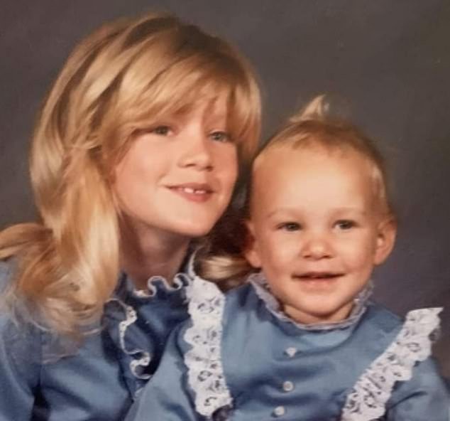 Jenn (pictured left with younger sister Heather) was a happy 13-year-old when she was first diagnosed with heart disease
