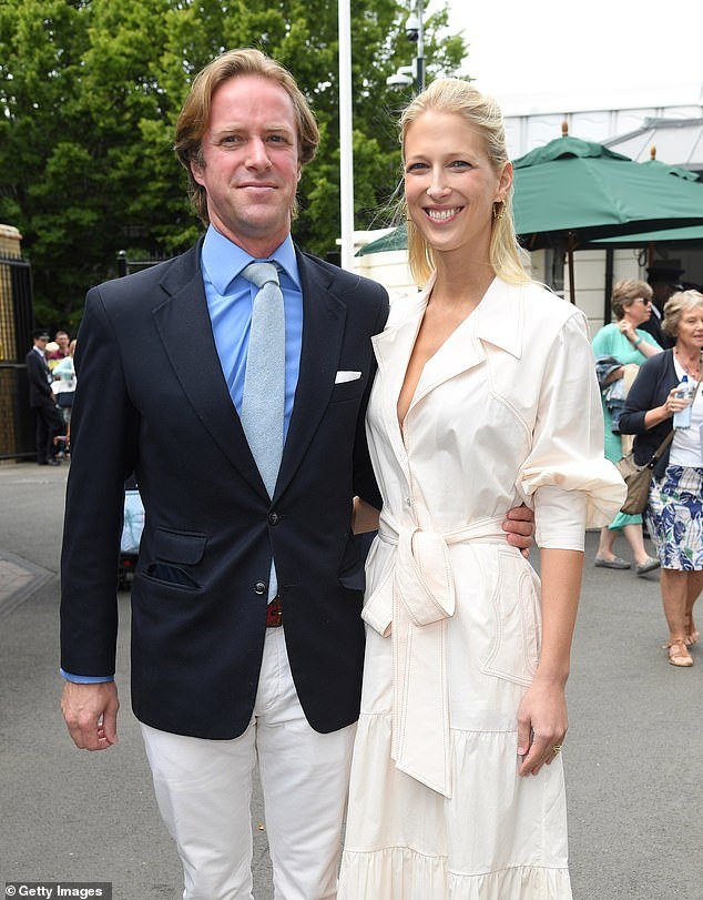 The couple are pictured here at the Wimbledon tennis championships in July 2019