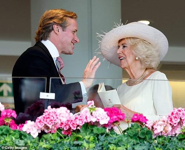 Mr Kingston was seen racing from the Royal Box at Ascot last June with Queen Camilla