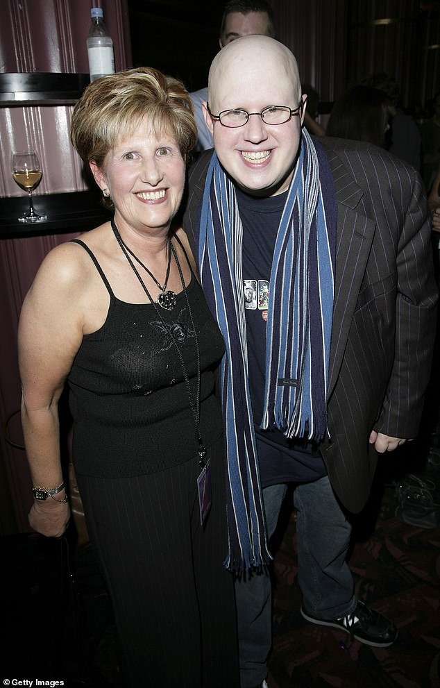Matt is pictured with his mother Diana in 2006. His father passed away when Matt was just 22