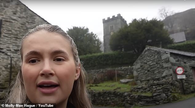 The couple vlogged their trip and took a walk in the rain, with Molly-Mae spotting 