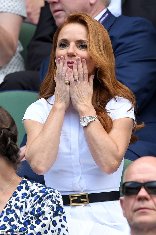 Friends of Geri (pictured at Wimbledon in 2019) say they are 'deeply concerned' for the former Spice Girl and that she looked 'vulnerable' when they saw her several weeks ago