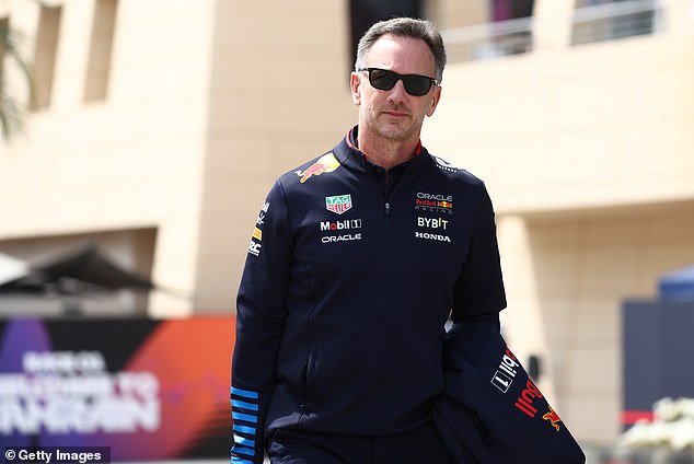 Under-fire Red Bull director Horner arrived at the Bahrain International Circuit for the opening race of the 2024 season and cut an isolated figure as he turned up alone