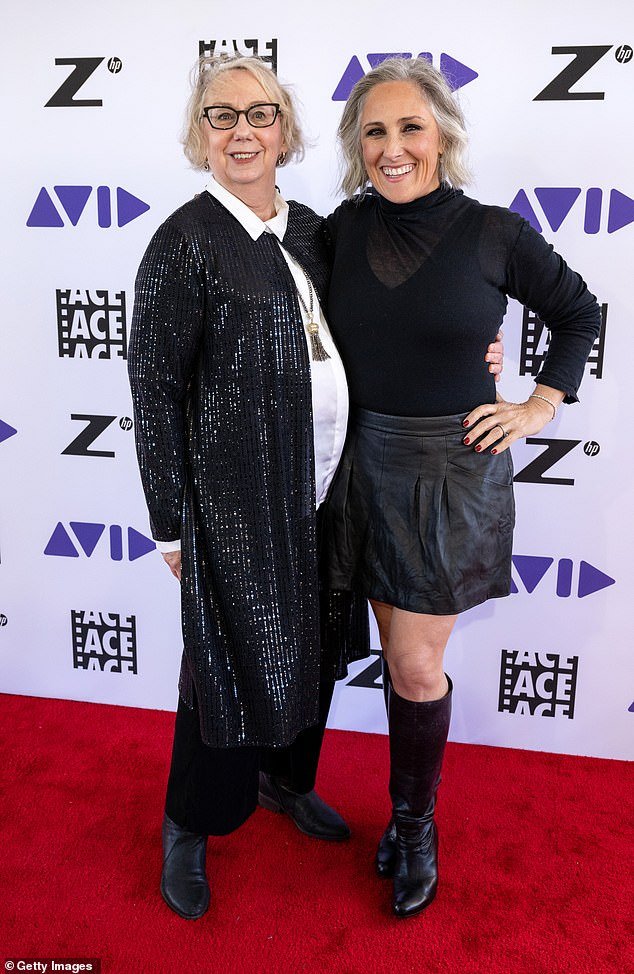 On the red carpet, Ricky crossed paths with fellow actress Mink Stole - who was also dressed for the occasion