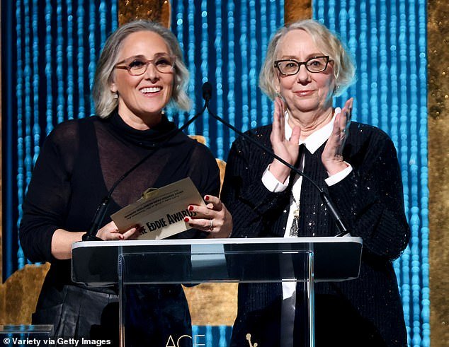 Later during the ceremony, Ricki and Mink were seen on stage together as they helped present one of the awards