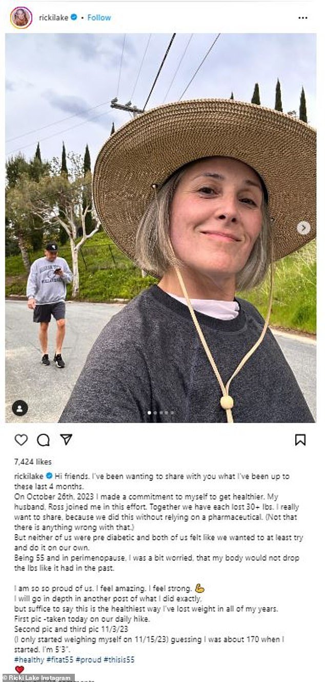 Late last month in February, she took to her main Instagram page to share before and after photos of her weight loss journey with husband, Ross Burningham