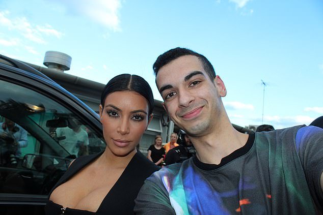 During his years as a celebrity chaser, he interacted with the likes of Kim Kardashian (pictured together).  He joined the NSW Police Force in 2019