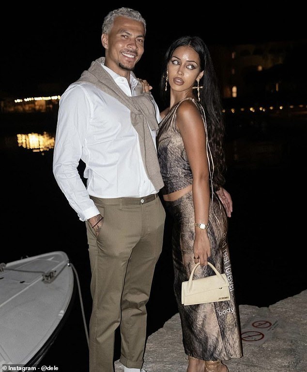 Cindy and Dele made their relationship public in June 2022 when they were spotted vacationing on a yacht in Italy (pictured in November)