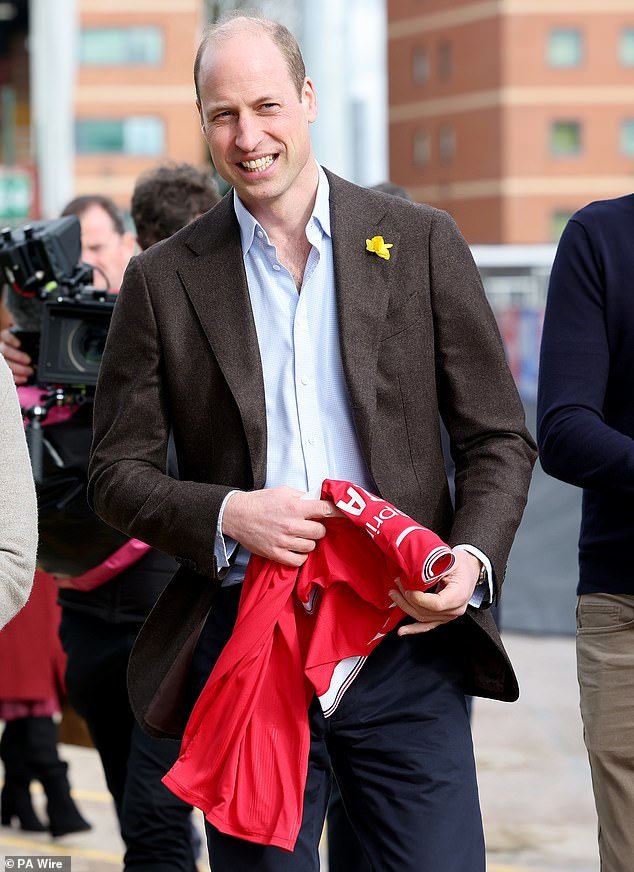 Prince William (pictured) and Princess Anne are expected to take over from Queen Camilla