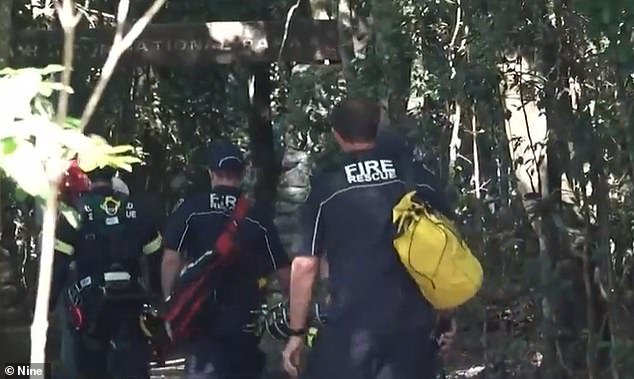 It took paramedics and firefighters six and a half hours to retrieve the woman's body