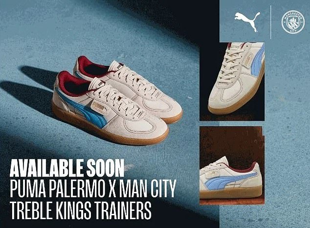 City this week launched a new special limited edition member edition of a Treble Puma trainer
