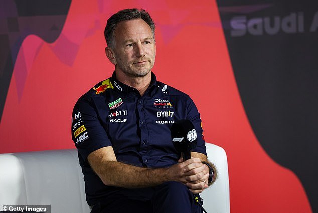 Ricciardo called the story surrounding Red Bull boss Christian Horner (pictured) 'noise and distraction' - and it wasn't long before an avalanche of criticism followed on social media