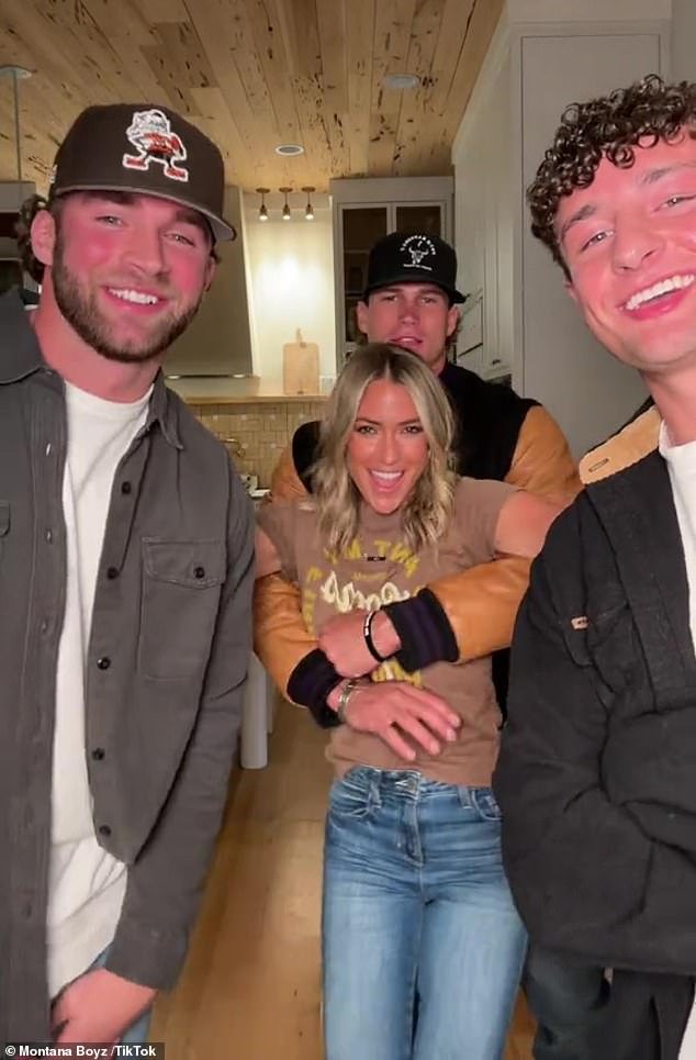 Kristin appeared with his friends in a cute video on TikTok from the 24-year-old model, the Montana Boyz, on Friday, just three days after revealing their relationship