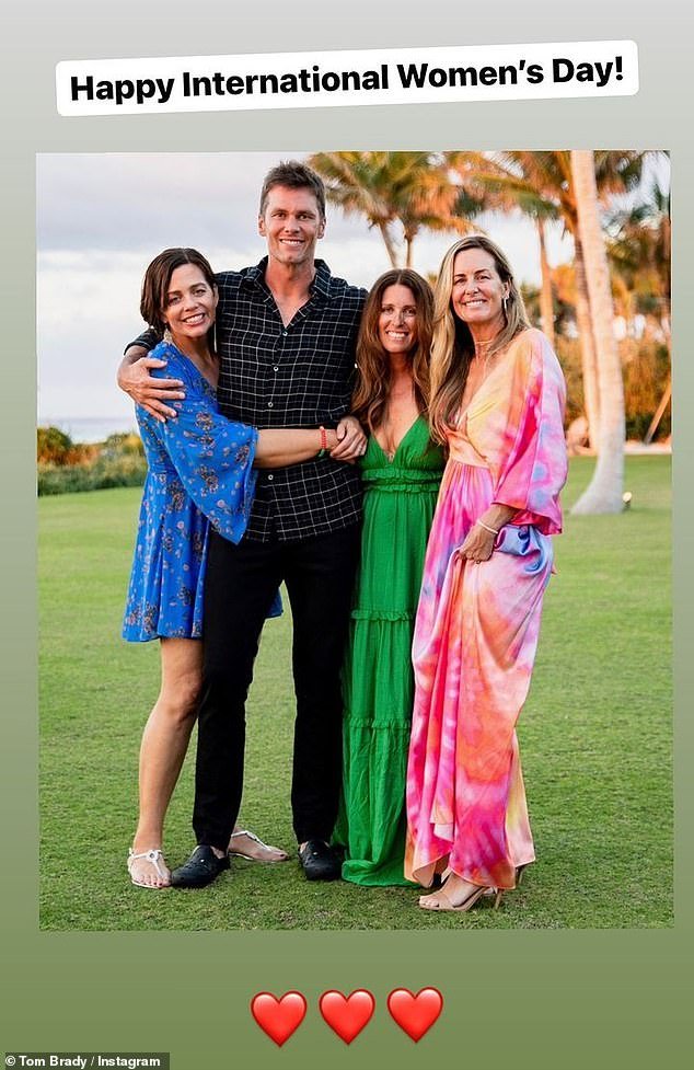 On the occasion of International Women's Day, he uploaded a photo with his three sisters