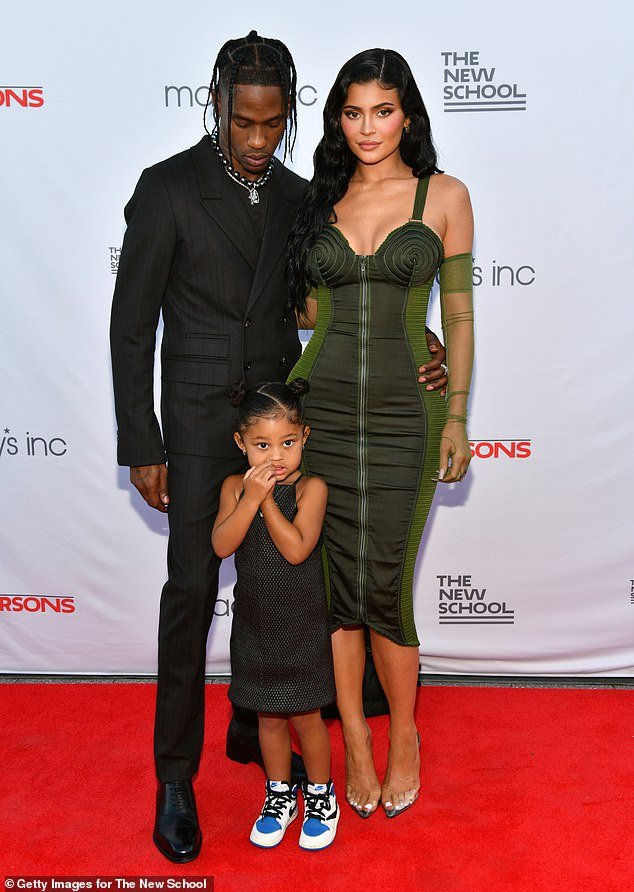 Kylie and Travis have been dating since 2017 and share two children: Stormi, six, and Aire, two;  seen in 2021