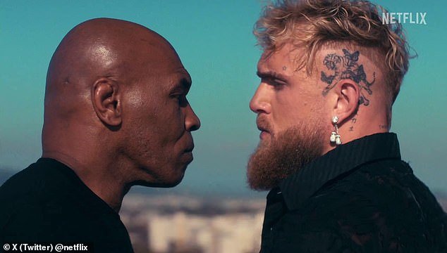 Streaming site Netflix has released a teaser clip of Paul and Tyson facing off to announce the fight