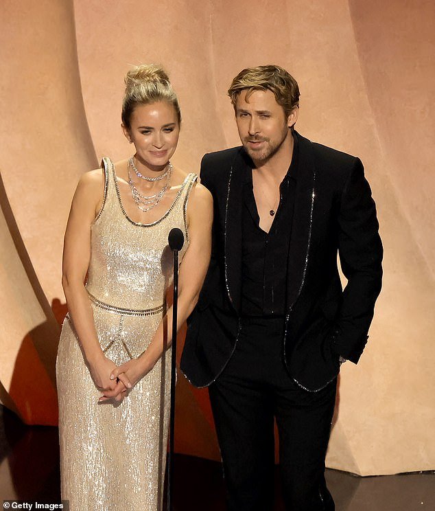 Although she fired the first jab at Gosling, saying, “Exactly.  And the way this awards season has gone, it hasn't been much of a rivalry, so... just let it go.”