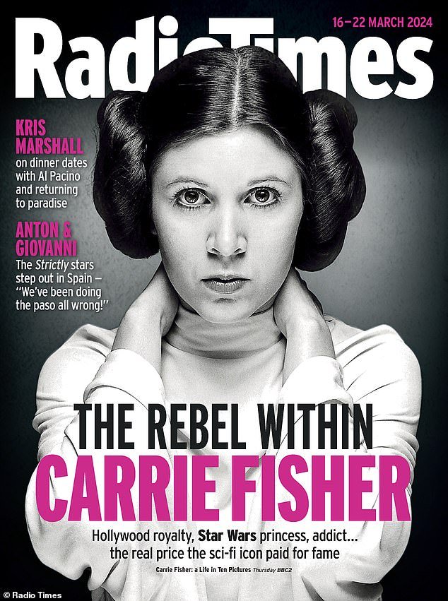 Star Wars actress Carrie Fisher is on the cover of the latest Radio Times