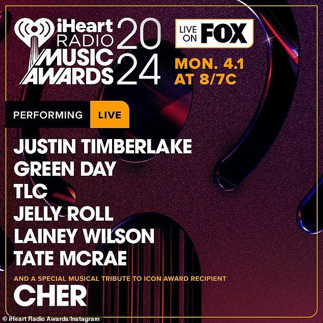 Sabrina will next compete for two trophies – Best Lyrics and Favorite Tour Style – at the fan-voted 2024 iHeartRadio Music Awards, airing April 1 on Fox