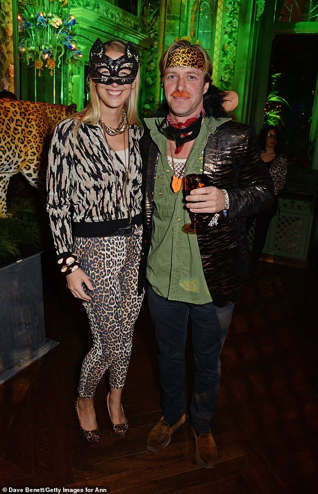 The couple are seen here at the Jungle Party at Annabel's in London in September 2018