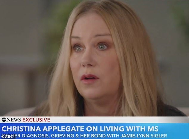 The blonde star said living with MS can be 'very lonely' and admitted it made her 'angry'