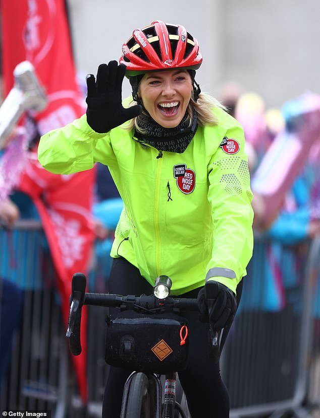 The evening is already off to a great start after former singer and Radio 1 DJ Mollie King completed her incredible 310 mile bike ride on Saturday and reached her £1million target