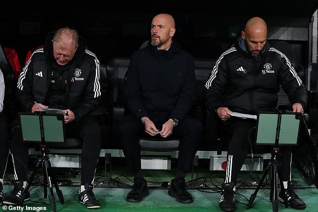 Ten Hag and his assistants Mitchell van der Gaag and Steve McClaren signed a three-year contract when he moved to United in 2022 but are under pressure