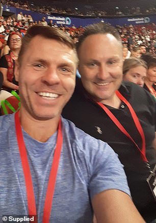 Mark Vaughan (pictured right at a Tony Robbins event) said he is owed almost $11,000 by Success Resources and called on them to 'practice what they preach'