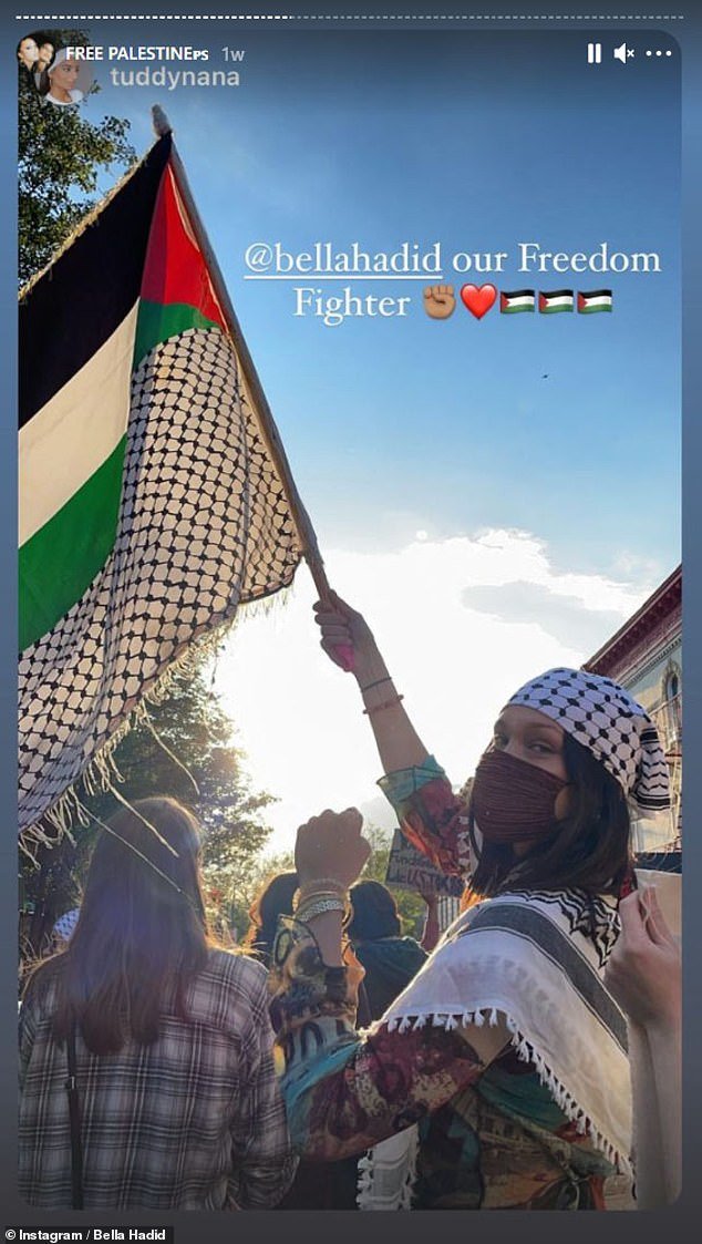 In May 2021, Bella attended a pro-Palestinian protest in New York City, and since then she has been very vocal about supporting the country during its war with Israel.